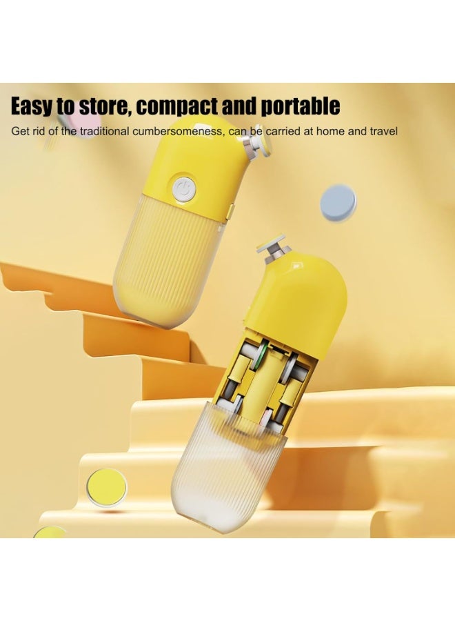 بلو فاير مبرد أظافر كهربائي للأطفال والكبار | جهاز تقليم وتلميع أظافر آمن قابل للشحن عبر USB | عناية لطيفة بالأظافر مع رؤوس متعددة للمواليد والأطفال والمراهقين والعائلة - Image 4