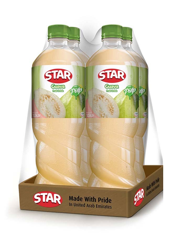 Star Guava Juice Drink 1.5Ltr, Pack of 4
