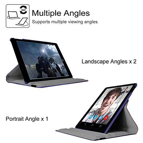 Newraturner Case for iPad Air (3rd Gen) 10.5" 2019 / iPad Pro 10.5" 2017 Case,360 Degree Rotating Stand Protective Cover, Auto Sleep/Wake - Image 5