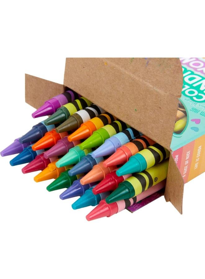 CRAYOLA Colours of Kindness Crayons - Assorted Colours (Pack of 24) | Colours That Represent Good Feelings | Ideal for Kids Aged 3+ - Image 3
