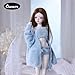Oueneifs Doll Clothes Set for BJD Resin Toy Accessories Cardigan Vest Pants Blue for 13 BJD - Image 4