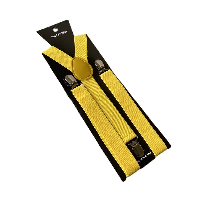 Parent-Child Suspender Clips For Adults And Children, Men'S And Women'S Suspenders, Elastic Solid Color Suspender Clips, - Image 4