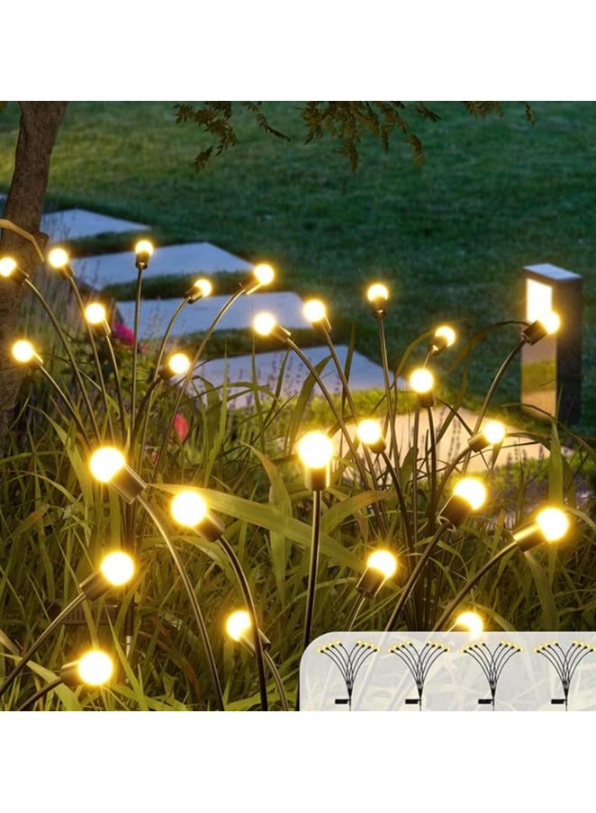 DANIM Solar Powered Firefly Lights,Outdoor Waterproof,Starburst Swaying Solar Lights, Garden Lights for Path Landscape Outdoor Decorative Lights 2 PCS - Image 1