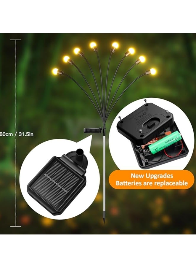 DANIM Solar Powered Firefly Lights,Outdoor Waterproof,Starburst Swaying Solar Lights, Garden Lights for Path Landscape Outdoor Decorative Lights 2 PCS - Image 3