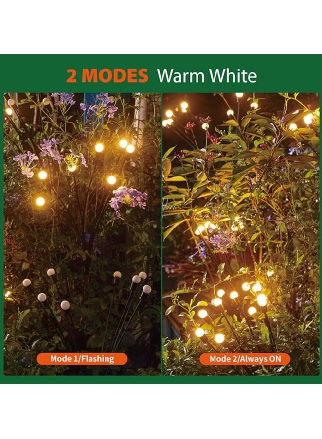 DANIM Solar Powered Firefly Lights,Outdoor Waterproof,Starburst Swaying Solar Lights, Garden Lights for Path Landscape Outdoor Decorative Lights 2 PCS - Image 5