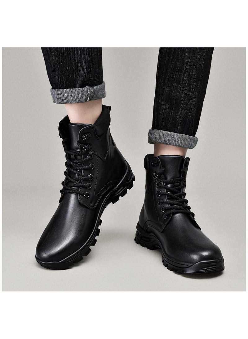 New Men's Casual Leather Boots