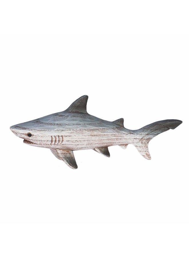 Beachcombers Resin Shark Figure Coastal Beach House Decor Decoration Multi - Image 1