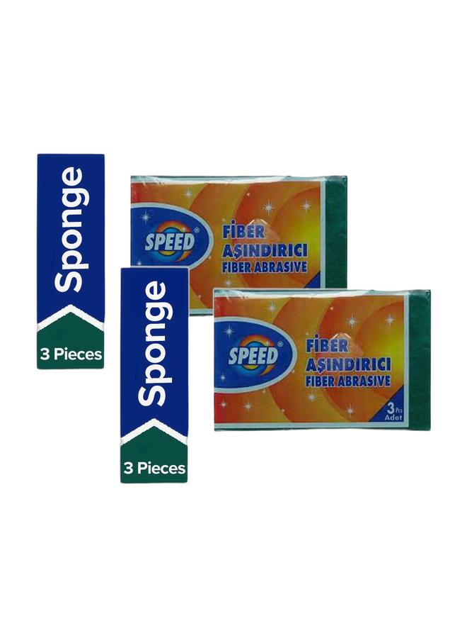 Speed Loofah Weber 3 Pieces Multicolour (Pack of 2) - Image 1