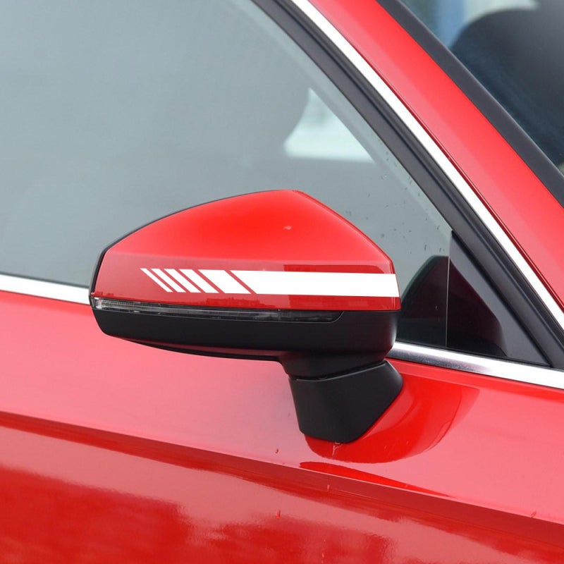 Car Side Door Sticker: White Premium PVC Self-Adhesive - Stylish Long-Lasting Flexible Racing Decal for Vehicle Decoration - Image 2