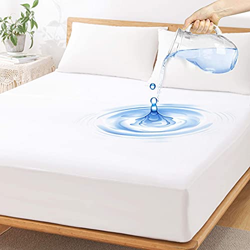 Softhour 2 Pack Twin XL Size Premium Waterproof Mattress Protector,Soft Breathable College Dorm Pad Cover,Noiseless Bed Cover - Stretch to 21''Fitted Deep Pocket Protection - Image 1