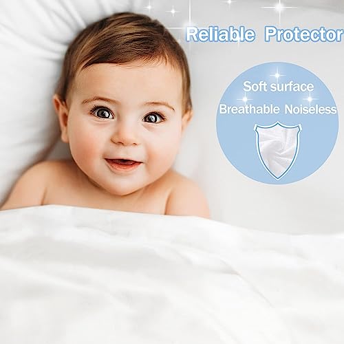 Softhour 2 Pack Twin XL Size Premium Waterproof Mattress Protector,Soft Breathable College Dorm Pad Cover,Noiseless Bed Cover - Stretch to 21''Fitted Deep Pocket Protection - Image 2