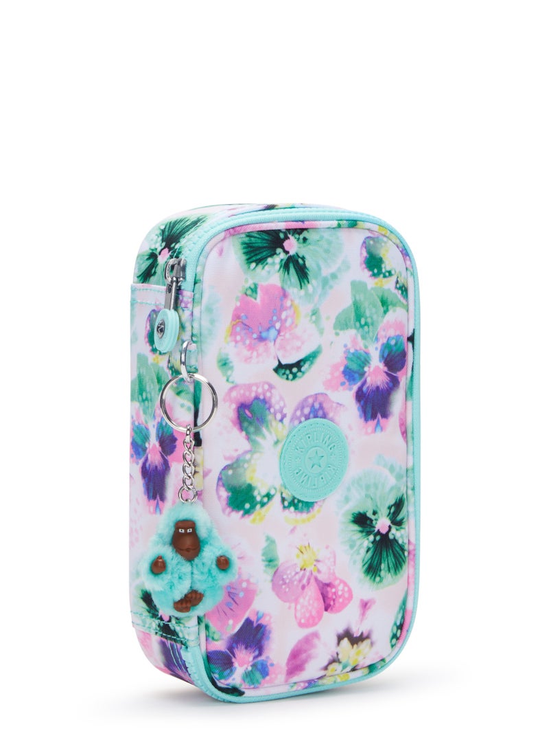 kipling 50 Pens Medium pencase Aqua Blossom-I37077EC  - Image 4