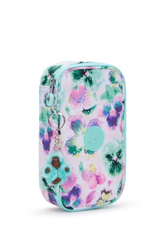 kipling 50 Pens Medium pencase Aqua Blossom-I37077EC  - Image 4