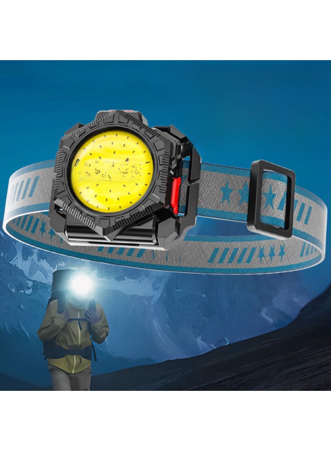 Generic Multifunctional Three-in-one Strong Light Flashlight Headlight Wrist Lamp Waist Bag Lamp Watch Lamp Household Work Lamp Auto Repair Lamp-Color:S29 Wrist Lamp Set ]  - Image 3