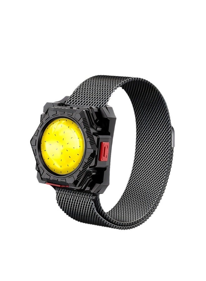 Generic Multifunctional Three-in-one Strong Light Flashlight Headlight Wrist Lamp Waist Bag Lamp Watch Lamp Household Work Lamp Auto Repair Lamp-Color:S29 Wrist Lamp Set ]  - Image 5