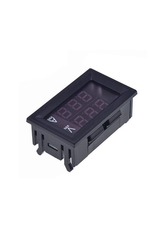 Generic LED Voltmeter Ammeter, Red and Blue Digital Multimeter Display Voltage Current Tester,DC 0-100V 10A Detector Voltage Current Meter Panel Amp Volt Gauge  - Image 4