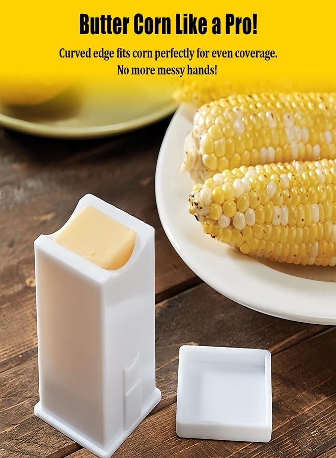 smrtcol 4 Pack Plastic Butter Spreader Corn Cob with Cover Butter Spreader for Corn, Bread & Cooking for Even Spread on Toast, Pancakes, Waffles & Grilling - Image 3