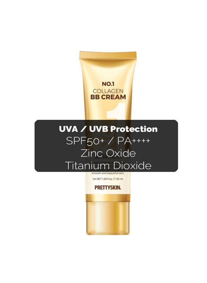 PRETTYSKIN No1 Anti Wrinkle Collagen Facial Bb Cream Spf50+ / Pa++++ (1.69 Fl.Oz.) With Zinc Oxide Titanium Dioxide Collagen For Oil Moisture Balance Soft Glow - Image 5