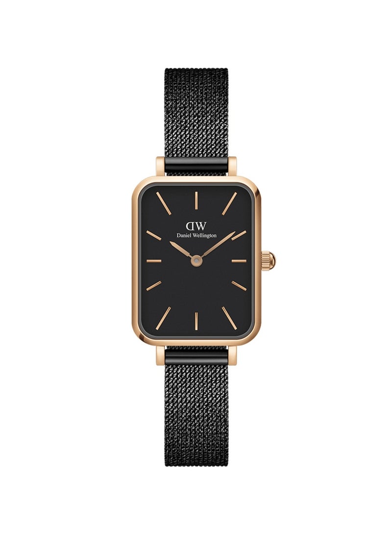 DANIEL WELLINGTON Men's Fashion Modern Watch reen Watches for Women with black Band 20x26mm  - Image 1
