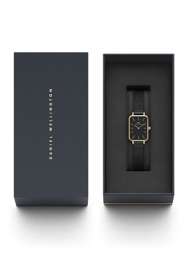 DANIEL WELLINGTON Men's Fashion Modern Watch reen Watches for Women with black Band 20x26mm  - Image 5