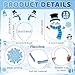 Oitnlaughter 12 Pcs Winter Party Headbands Christmas Snowflake Headbands Bulk Glitter Hair Bands Winter Wonderland Decorations Snowflake Snowman Penguin Felt Accessories Favors for Women Happy New Year Supply - Image 4