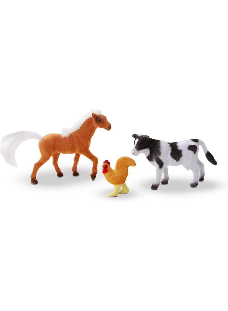 ميليسا آند دوج مجموعة حيوانات المزرعة من ميليسا آند دوغ – 10 مجسمات قابلة للتجميع مع صندوق تخزين خشبي - Image 5