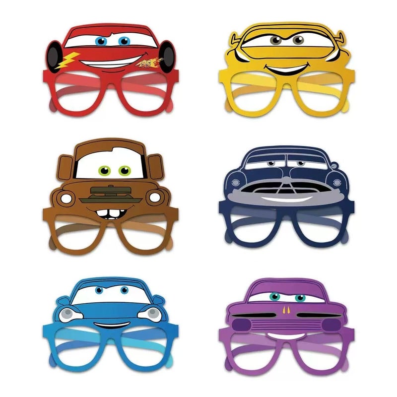 Tihufe 12Pcs Cars Party Set, Party Decorative Glasses, Cosplay Decorative Glasses, Suitable for Zootopia Birthday Parties, Children's Birthday Party Gifts - Image 1