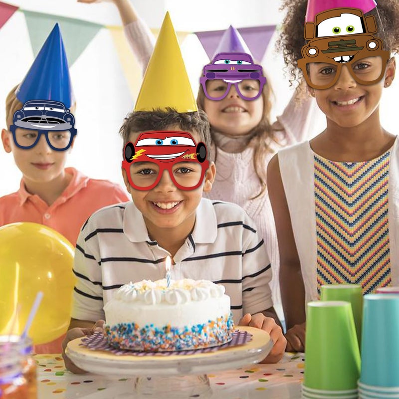 Tihufe 12Pcs Cars Party Set, Party Decorative Glasses, Cosplay Decorative Glasses, Suitable for Zootopia Birthday Parties, Children's Birthday Party Gifts - Image 4