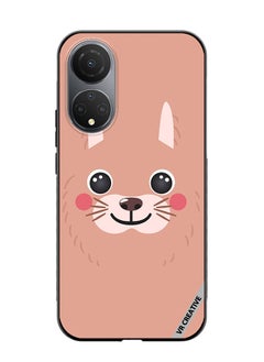 Protective Case Cover For Honor X7 Lama Cartoon Face Design Multicolour