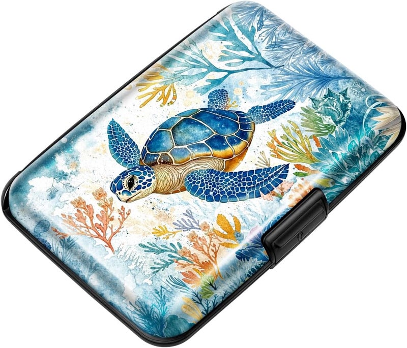 Coco Rossi Mini Credit Card Holder for Women or Men,RFID Blocking Slim Hard Card Case ID Case Travel Wallet - Image 1