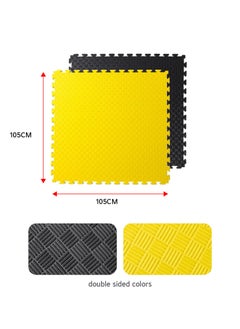 Yalla HomeGym Homegym 1 Squared Meter 30Mm Premium Exercise Mat With Eva Rubber Foam Interlocking Floor Tiles (105X105X0.3 Cm) Protective Flooring Mats  - Image 2