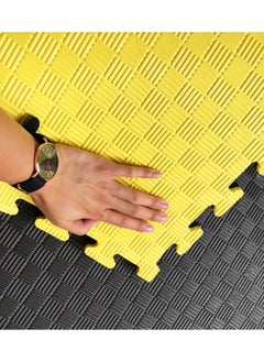 Yalla HomeGym Homegym 1 Squared Meter 30Mm Premium Exercise Mat With Eva Rubber Foam Interlocking Floor Tiles (105X105X0.3 Cm) Protective Flooring Mats  - Image 4