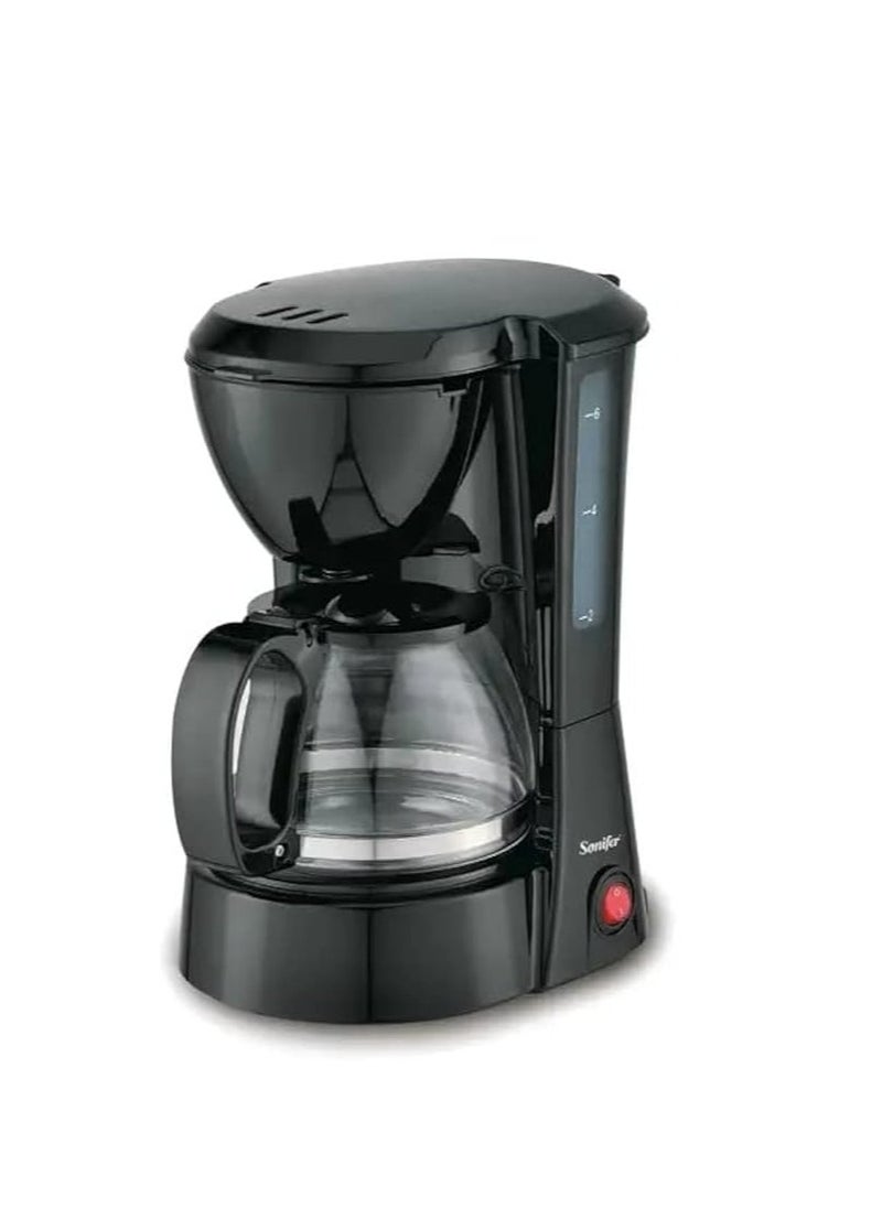 Generic New  Keep Warm Electric Drip Coffee Maker for Home Use 220V 0.75L Capacity, Stainless Steel, Black 