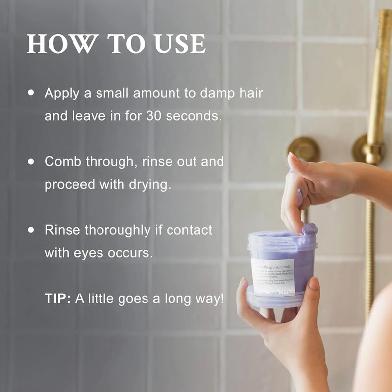 Davines LOVE Smoothing Instant Mask, Anti-Frizz Action for Sleek and Smooth Results, 1 Count, 8.45 fl. oz. - Image 2