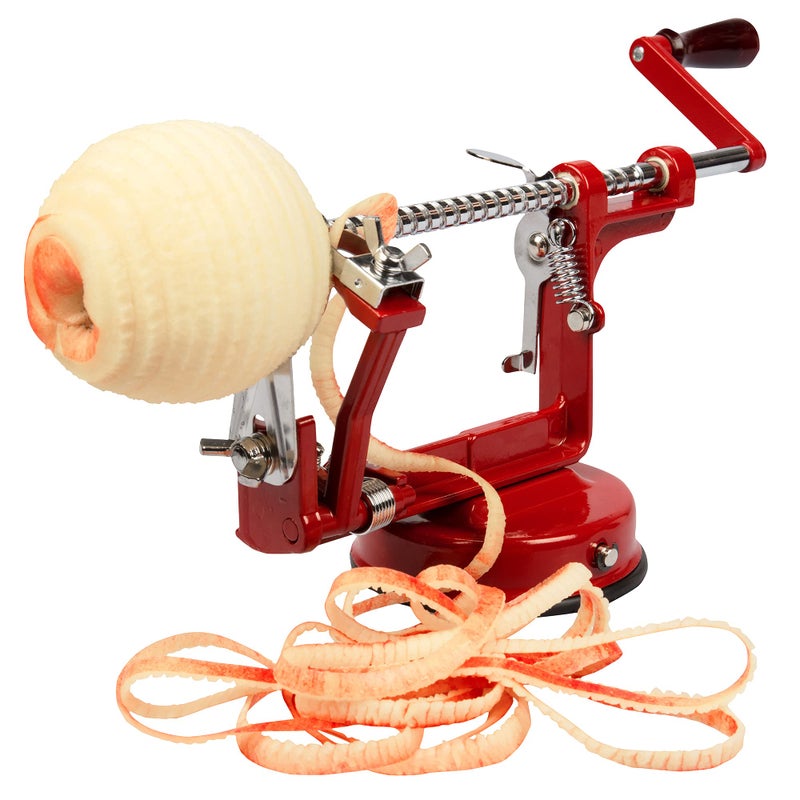 CucinaPro Apple Peeler and Corer - Durable Heavy Duty Chrome Cast Iron w Powerful Countertop Suction, Hand Crank for Fruits, Potatoes or Veggies, Picking Season- Pie Dessert Baking, Must Have Kitchen Essential  - Image 1