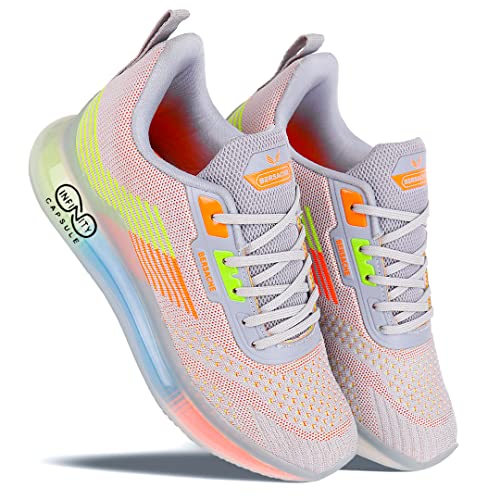 BERSACHE Premium Sports,Gym, Trending, Stylish Running Shoes for Men (Grey),6 UK - Image 4