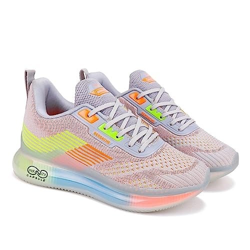 BERSACHE Premium Sports,Gym, Trending, Stylish Running Shoes for Men (Grey),6 UK - Image 1