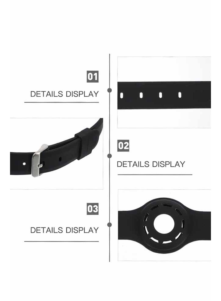 غطاء حماية ثنائي لطوق الحيوانات الأليفة، متوافق مع الكلاب والقطط، خفيف الوزن، مقاوم للخدش، أسود اللون، للاستخدام اليومي - Image 5