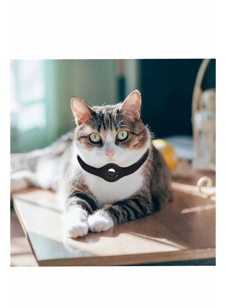 غطاء حماية ثنائي لطوق الحيوانات الأليفة، متوافق مع الكلاب والقطط، خفيف الوزن، مقاوم للخدش، أسود اللون، للاستخدام اليومي - Image 4