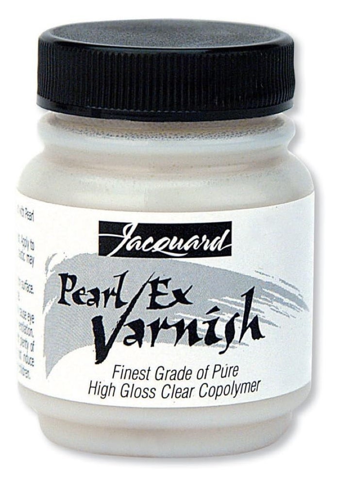 Jacquard Products Clear Pearl Ex Varnish - High Gloss Clear Copolymer for Arts and Crafts