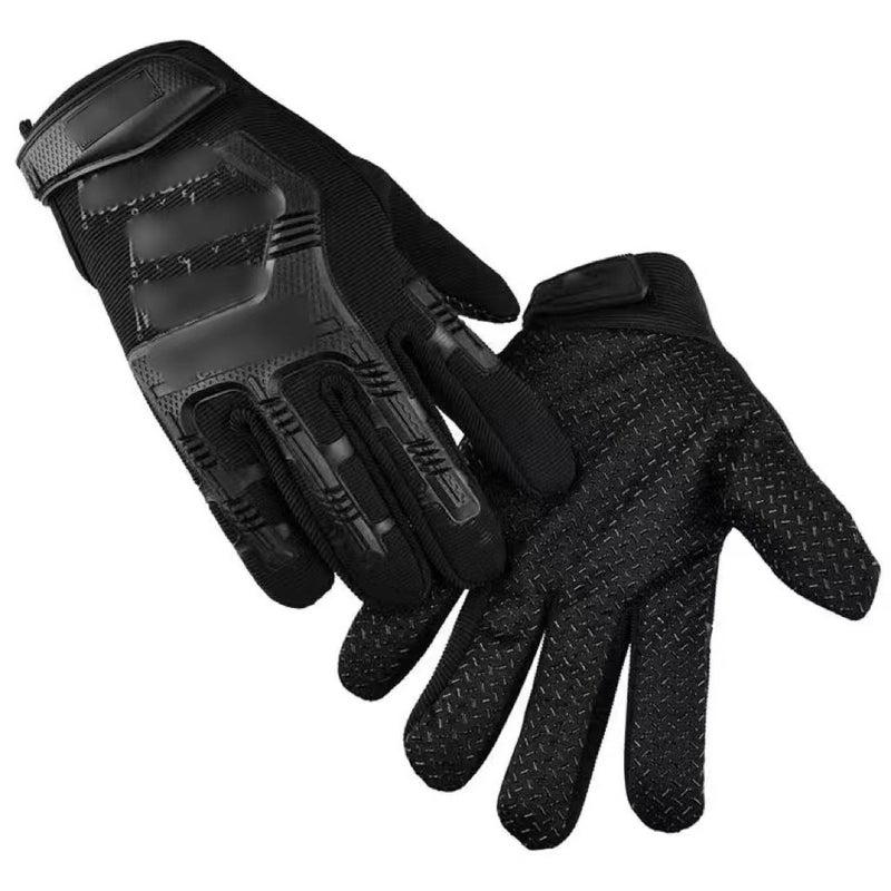Seal Free Force Tactical Gloves Mens Army Fan Special Forces CS Combat Training Camouflage Protection Outdoor Mountain Climbing Full Finger Seals All Black 
