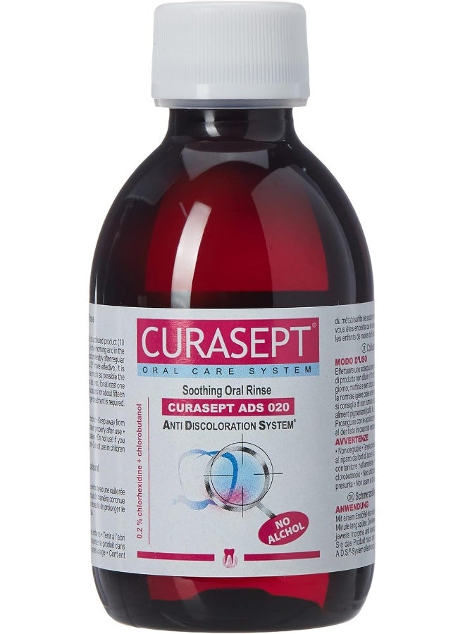 Curasept ADS 020 Soothing Mouth Wash 200ml - Image 1