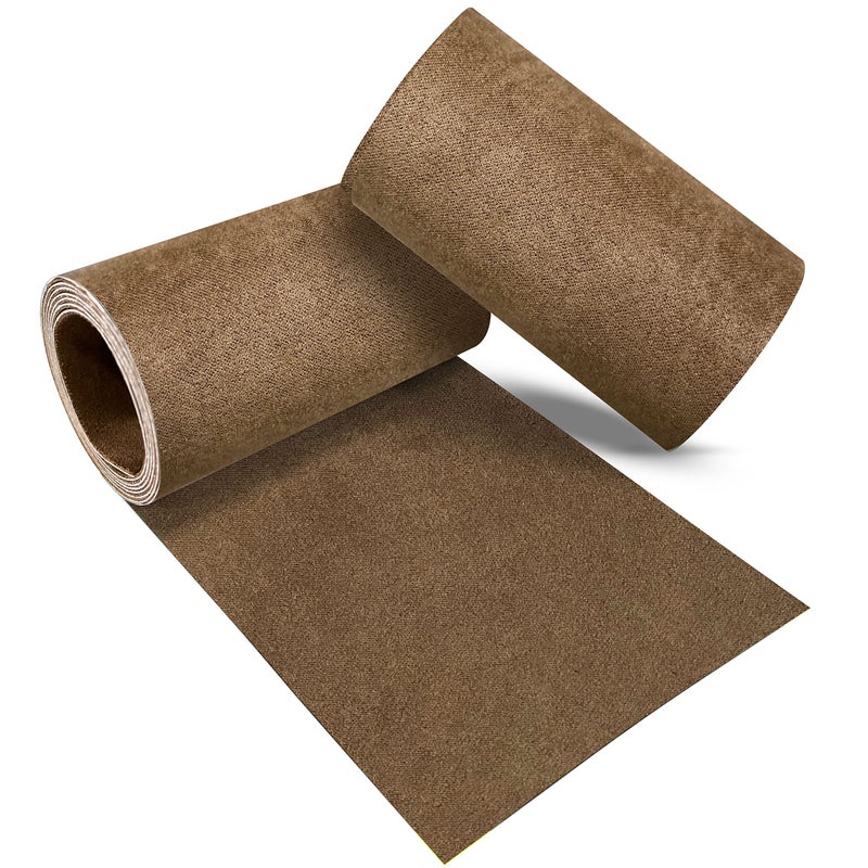 Azobur Velvet Repair Patch, Self-Adhesive Flannel Fabric Patch, Multi Colors, Microfiber Patchï¼ŒCan be Used to Patch Sofas, Car Seats, Handbags, Jacket Holes and Tears (Brown) - Image 1