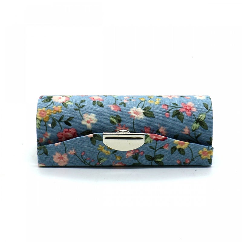SenseYo 4 Pcs Ladies Floral Lipstick Case Holder with Mirror, Cosmetic Storage Kit Makeup Travel Cases Organizer Bag for Purse - Image 5