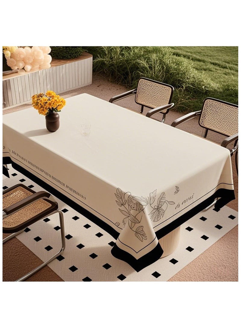 Anna 120*160cm Waterproof Oilproof Wear-Resistant Tablecloth - Soft No-Wash Table Cover for Home, Restaurant, and Outdoor Use, Stylish Heat-Resistant Surface Protector - Image 3