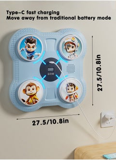 Super ZYouth Smart Music Boxing Machine, Boxing Workout Machine for Kids, Bluetooth Wall Boxing Machine with Led  - Image 2