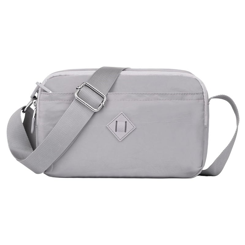 MISTYCDEP Crossbody Purse for Women, Nylon Waterproof Shoulder Purse, Messenger and travelling Bag Lightweight, Long Strap (Blue, Pack of 1) - Image 1