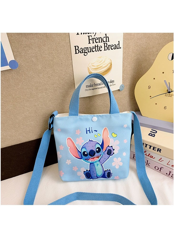 Generic Stitch canvas bag bag new cartoon cute handbag primary school shoulder bag kindergarten kids crossbody bag  - Image 1