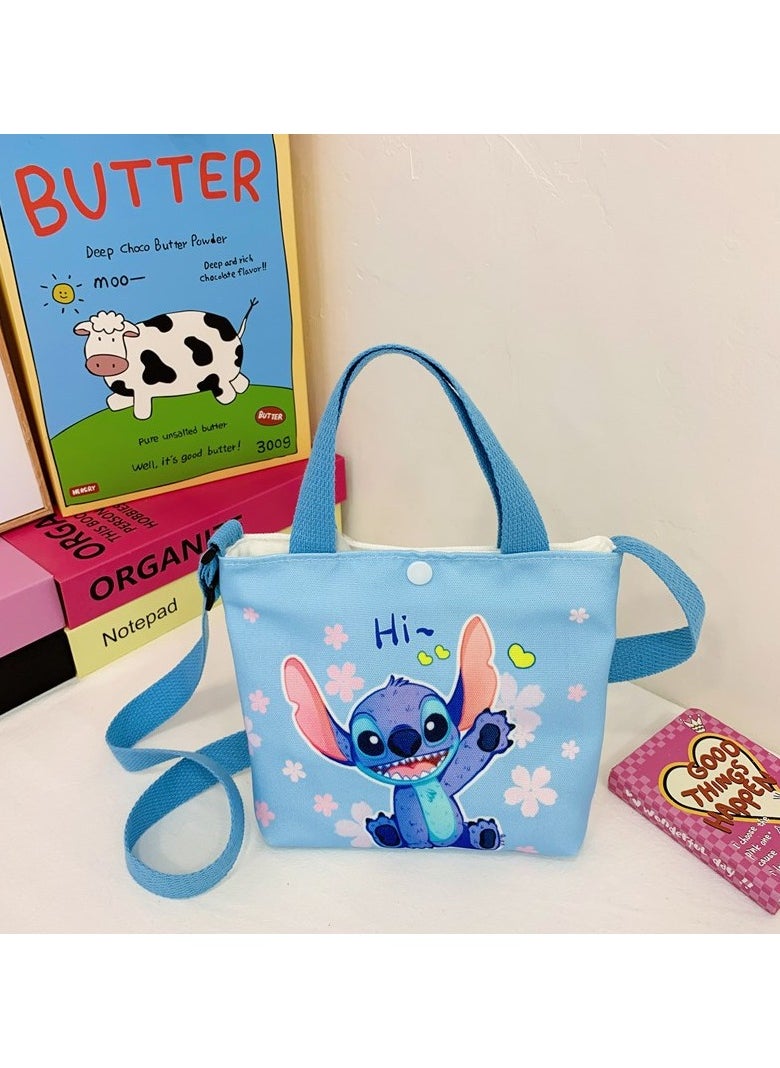 Generic Stitch canvas bag bag new cartoon cute handbag primary school shoulder bag kindergarten kids crossbody bag  - Image 2