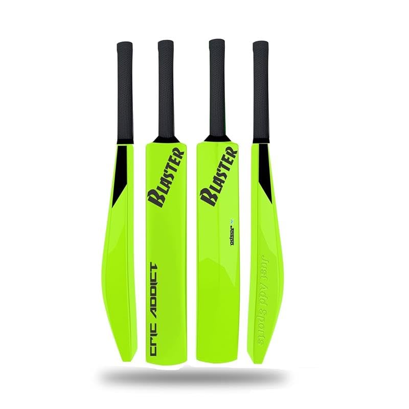 Jaspo Cric Addict Blaster Plastic Cricket Bat Size 5 for Kids,Juniors,Youth,Children (Bat Height-30 Inches) (Plastic Bat Size-5, Neon) - Image 1